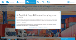 Desktop Screenshot of fuvarborze.hu